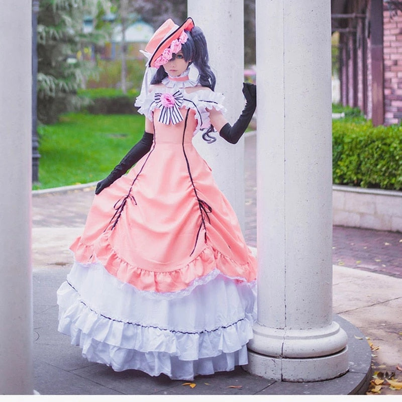 Black Butler: Ciel Phantomhive Female Dress Cosplay Wig