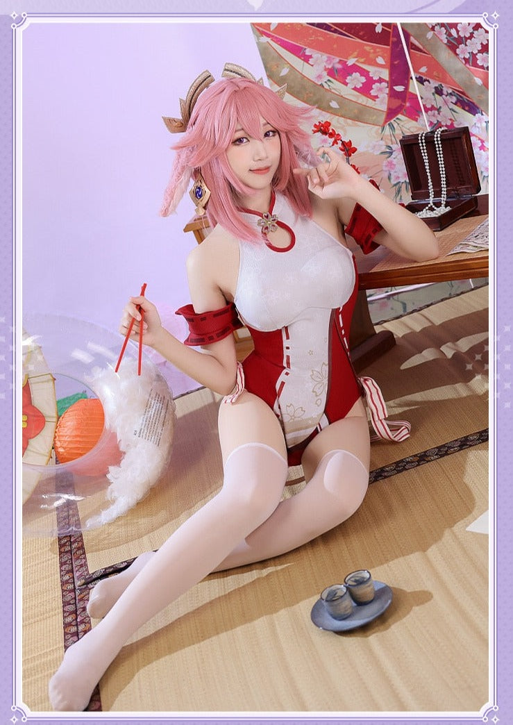 Genshin Impact: Yae Miko Swimsuit Cosplay Costume