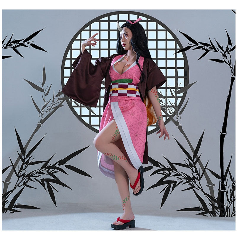 Demon Slayer: Nezuko Kamado Dress Cosplay Costume
