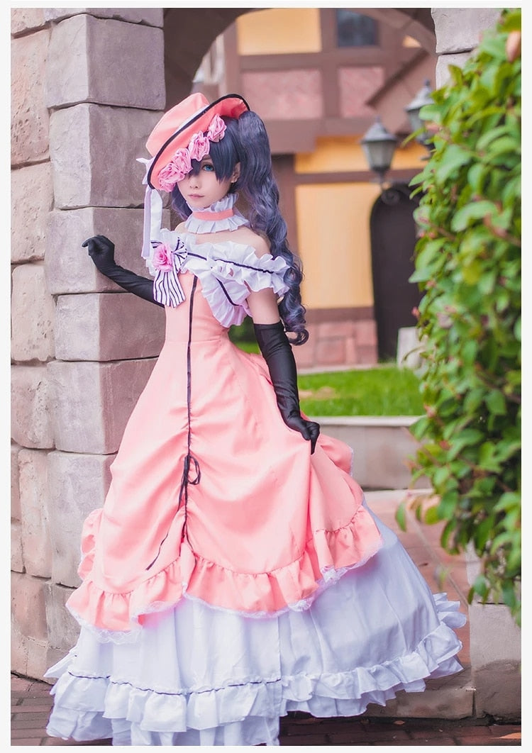 Black Butler: Ciel Phantomhive Female Dress Cosplay Wig
