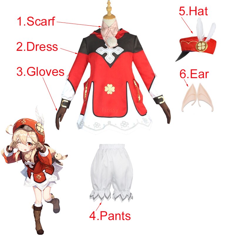Genshin Impact: Klee Cosplay Costume