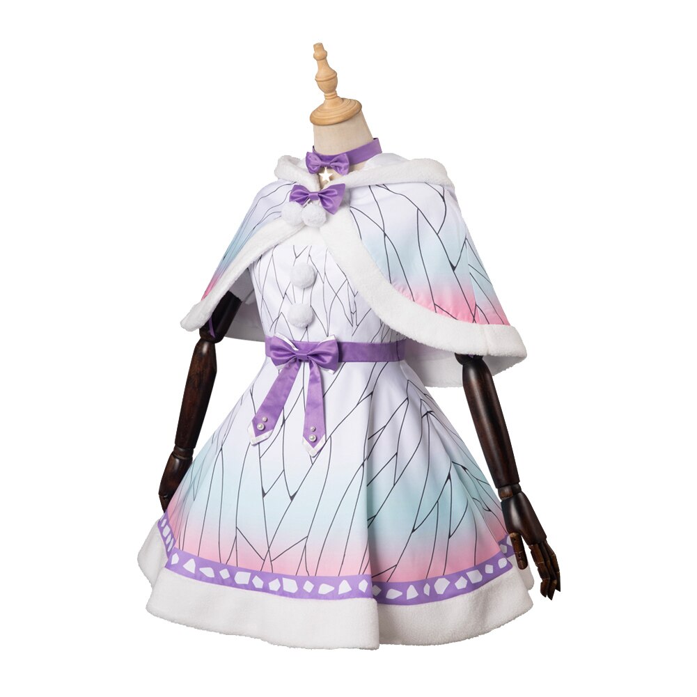 Demon Slayer: Shinobu Kocho White Dress Cosplay Costume