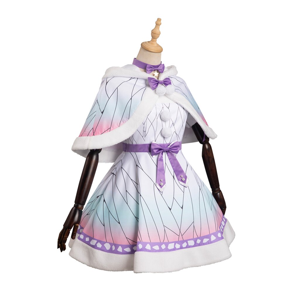 Demon Slayer: Shinobu Kocho White Dress Cosplay Costume