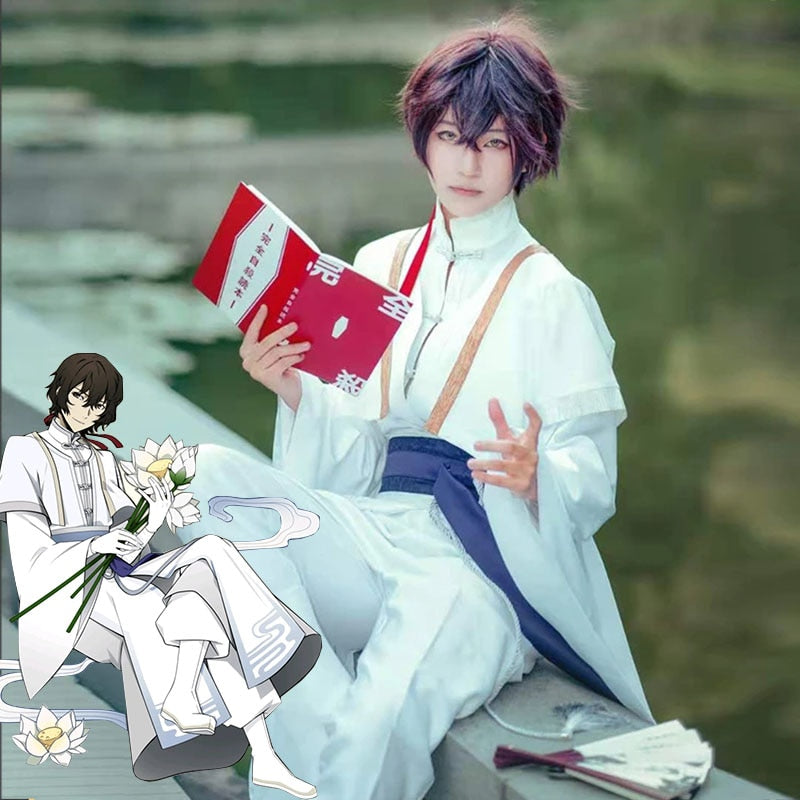Image of a Osamu Dazai Cosplay Costume from the anime Bungo Stray Dogs