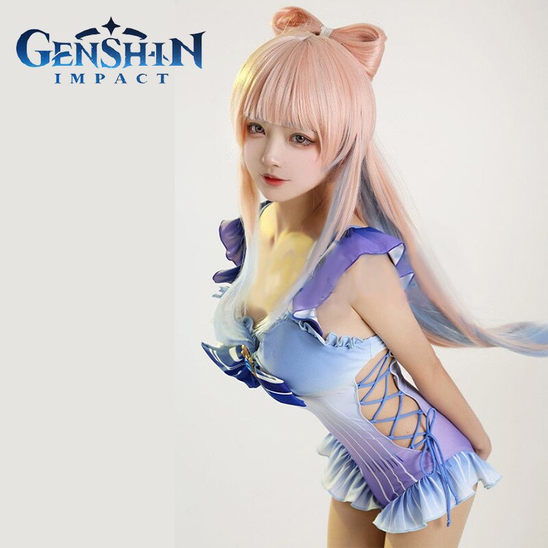 Genshin Impact: Sangonomiya Kokomi Swimsuit Cosplay Costume