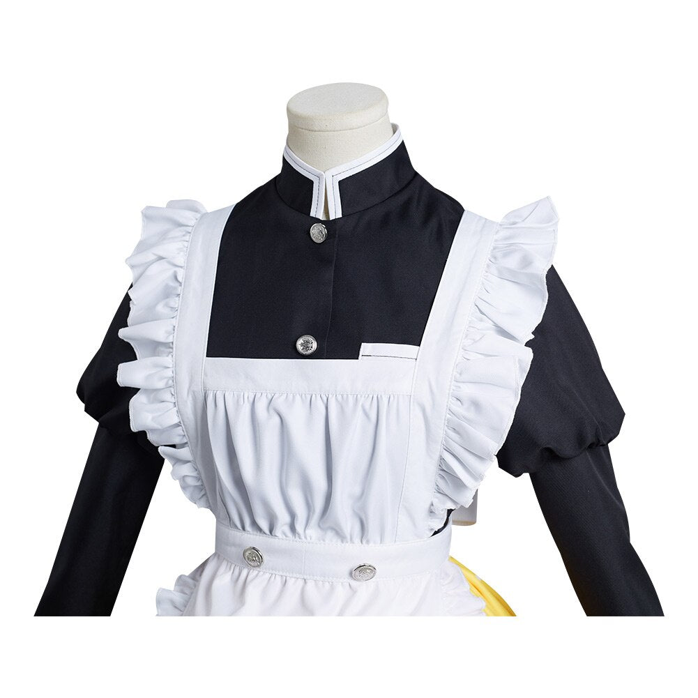 Demon Slayer: Zenitsu Agatsuma Maid Cosplay Costume