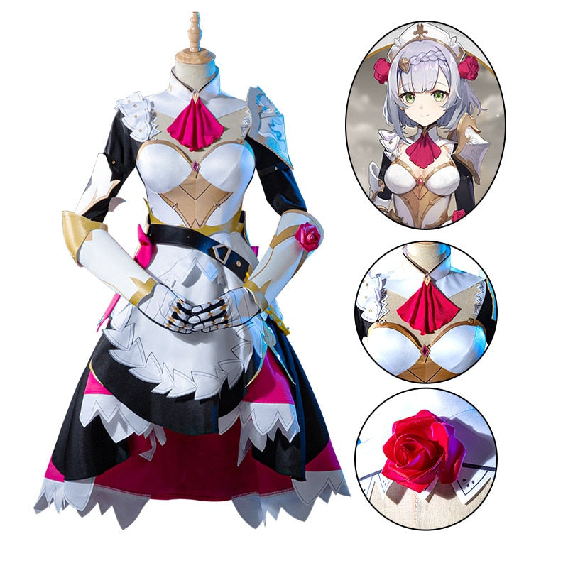 Genshin Impact: Noelle Maid Game Cosplay Shoes