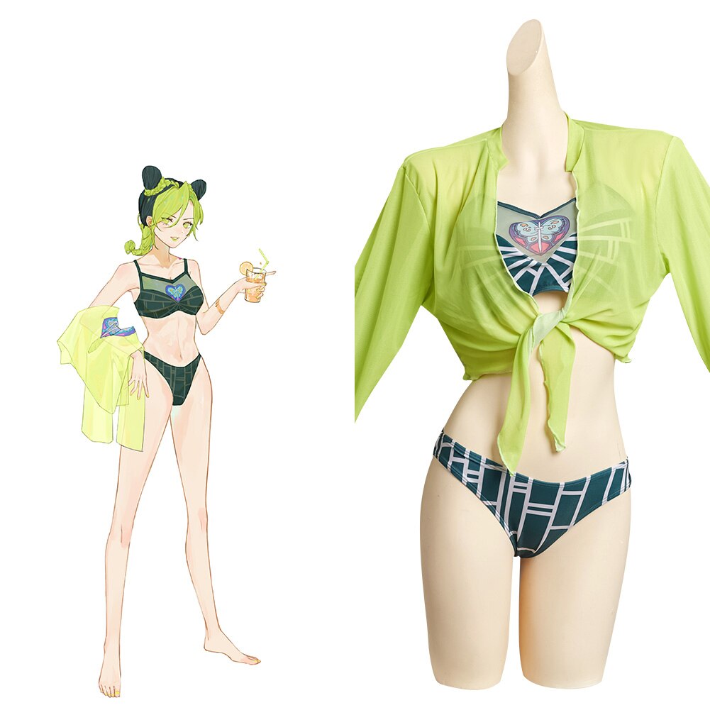 JoJo's Bizarre Adventure: Jolyne Cujoh Bikini Cosplay Costume