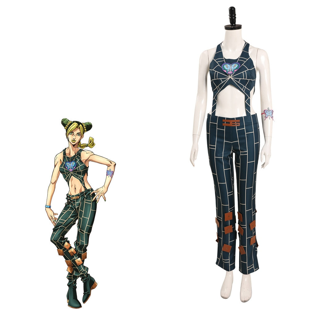 JoJo s Bizarre Adventure Jolyne Cujoh Cosplay Costume Anime Cosplay jojo-s-bizarre-adventure-jolyne-cujoh-cosplay-costume-anime-cosplay