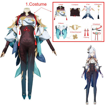 Genshin Impact: Shenhe Cosplay Costume