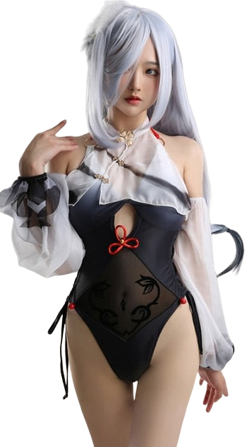 Genshin Impact: Shenhe Swimsuit Cosplay Costume