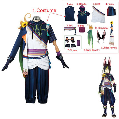 Genshin Impact: Tighnari Cosplay Costume