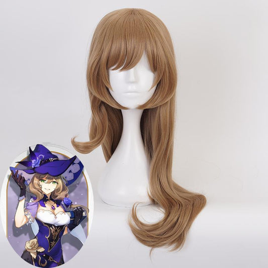 Genshin Impact: Lisa Brown Cosplay Wig