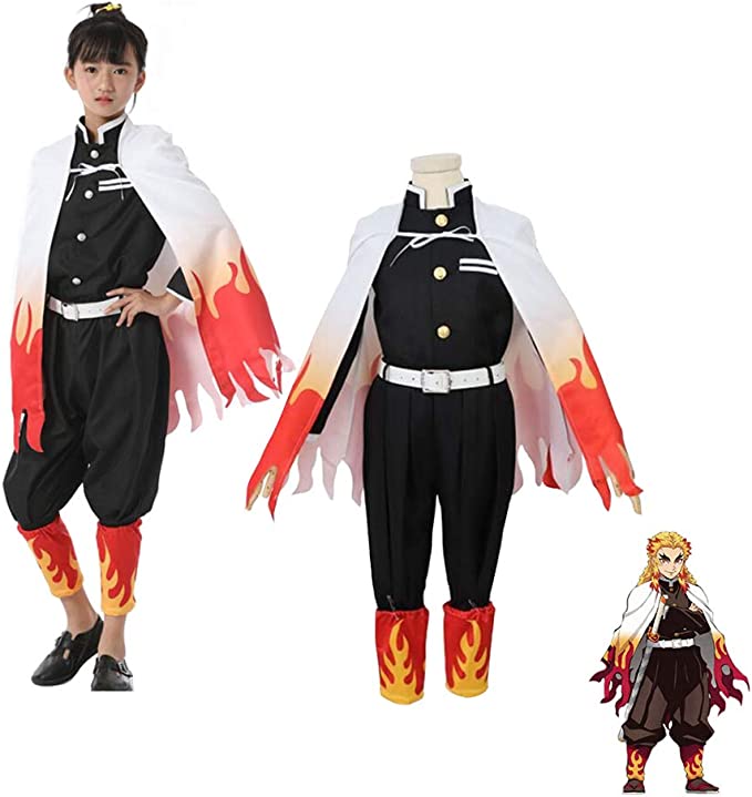 Demon Slayer Kyojuro Rengoku Child Cosplay Costume