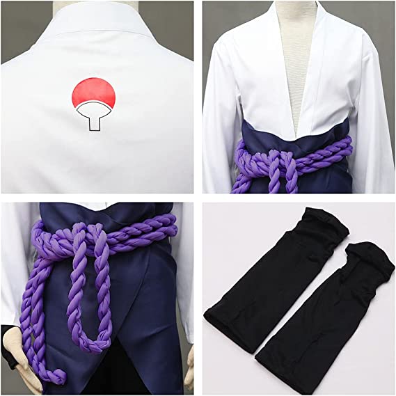 Naruto: Sasuke Uchiha White Cosplay Costume