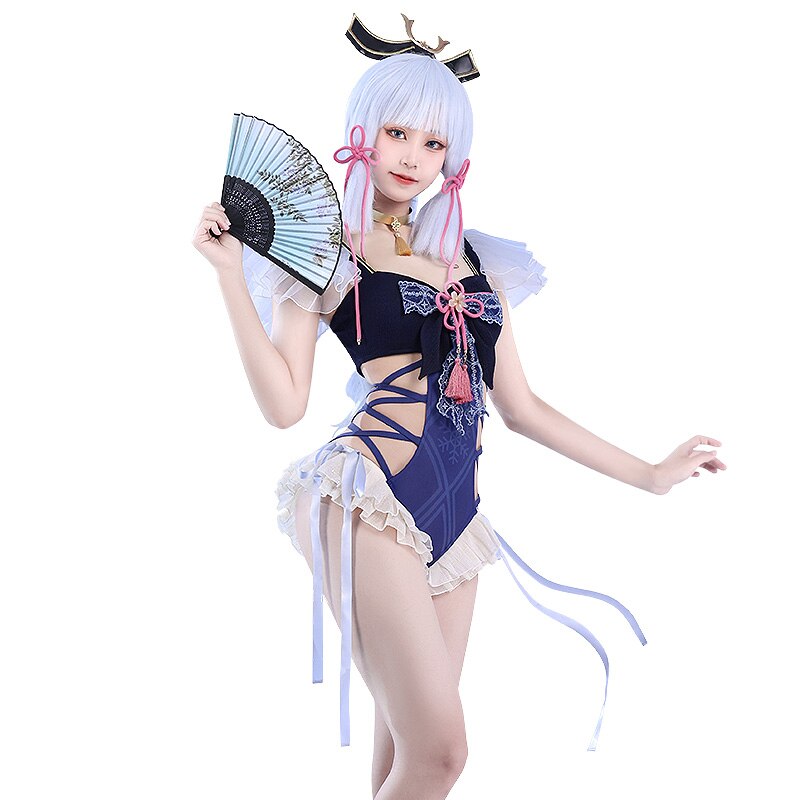 Genshin Impact: Kamisato Ayaka Swimsuit Cosplay Costume