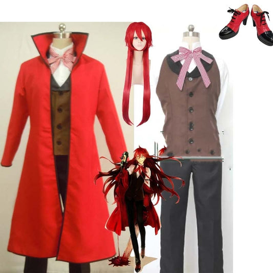 Image of a Grelle Sutcliff Cosplay Costume from the anime Black Butler