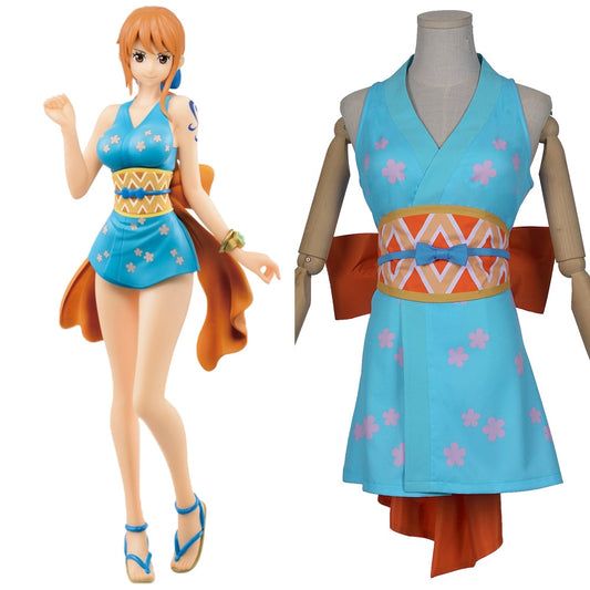 One Piece: Nami Wano Cosplay Costume