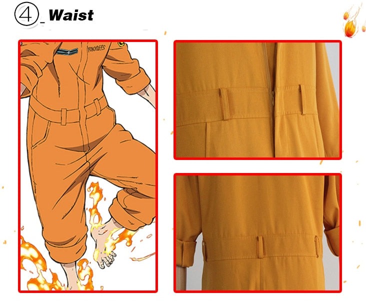 Fire Force: Team Uniform Cosplay Costume