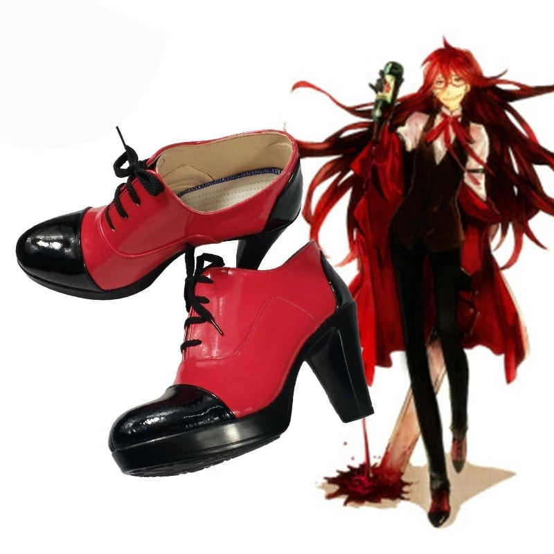 Black Butler: Grelle Sutcliff Cosplay Shoes