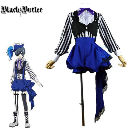 Image of a Ciel Phantomhive female Cosplay Costume from the anime Black Butler