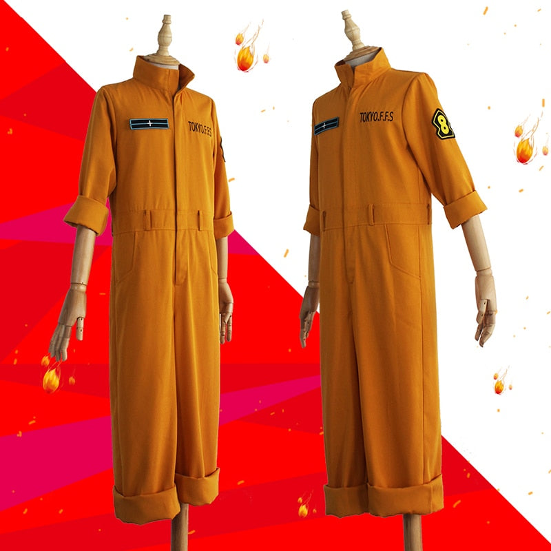Fire Force Inca Cosplay Fire Force: Team Uniform Cosplay Costume – Anime Cosplay Australia