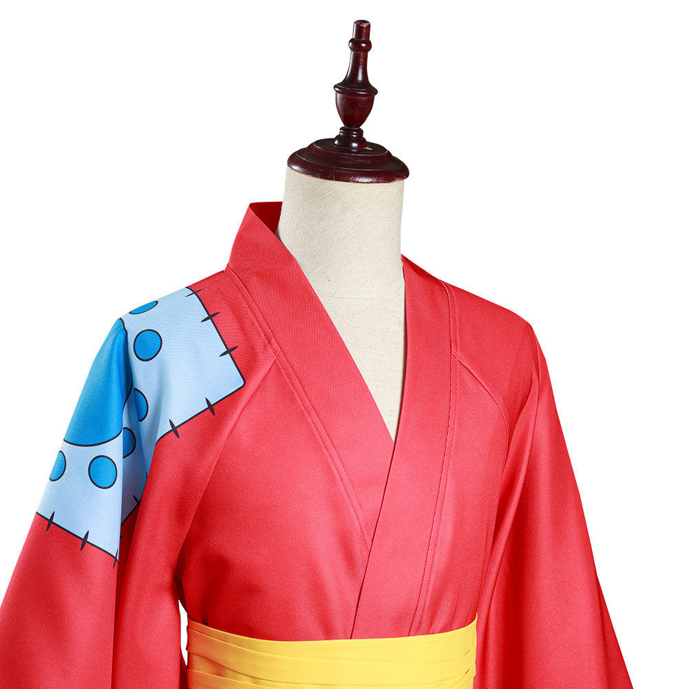 One Piece: Luffy Wano Kimono Cosplay Costume