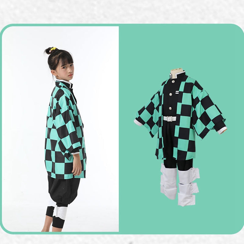 Demon Slayer: Tanjiro Kamado Child Cosplay Costume