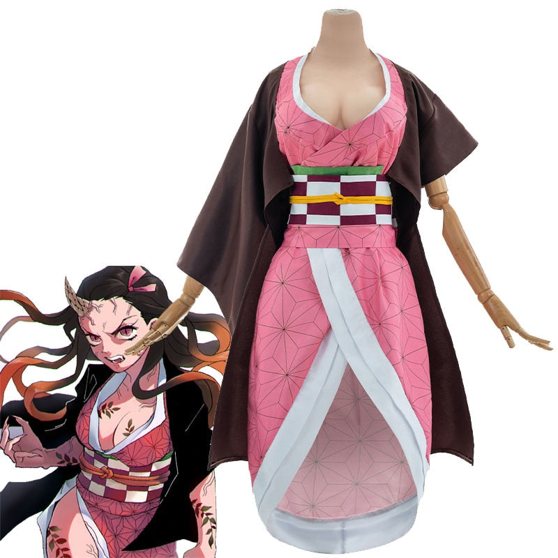 Demon Slayer: Nezuko Kamado Dress Cosplay Costume