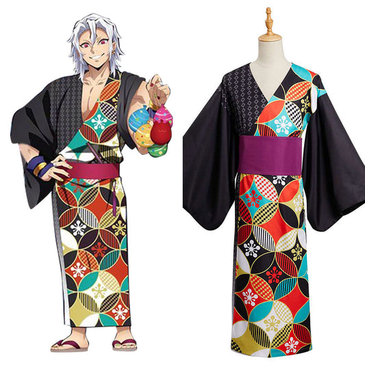 Demon Slayer: Tengen Uzui Kimono Cosplay Costume