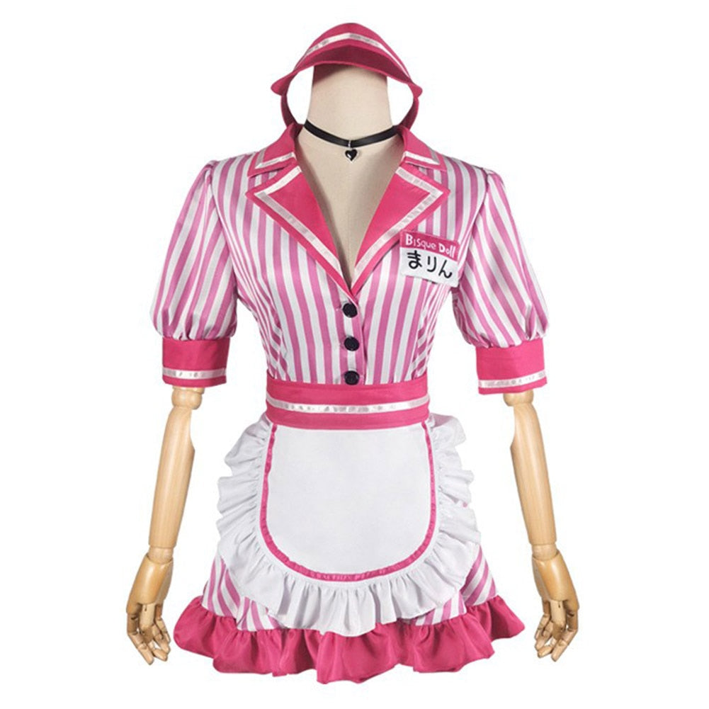 My Dress-Up Darling: Marin Kitagawa Maid Pink Cosplay Costume
