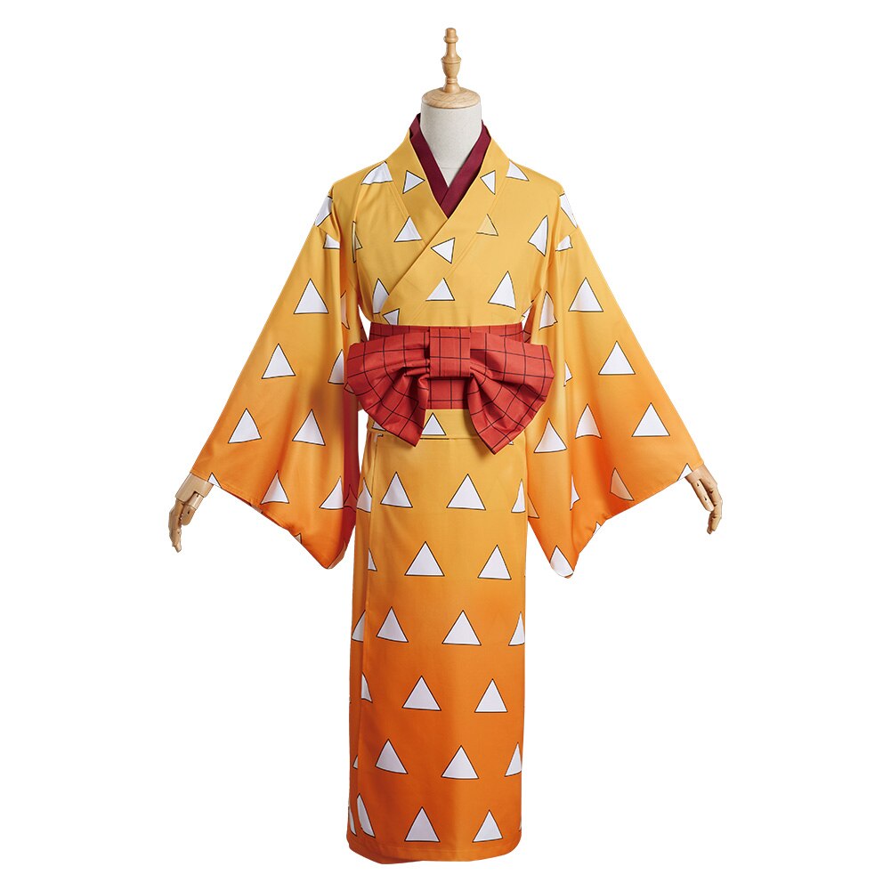 Demon Slayer: Zenitsu Agatsuma Kimono Cosplay Costume