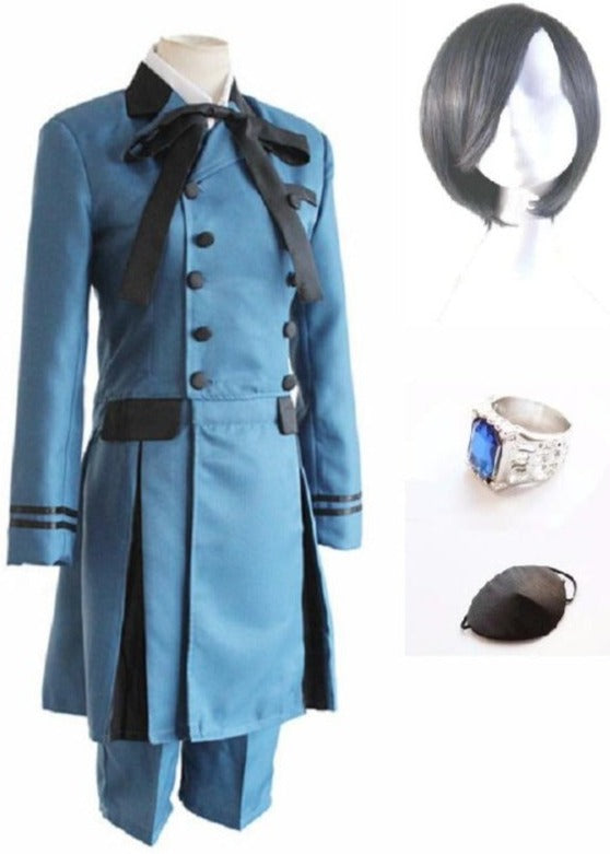 Image of a Ciel Phantomhive blue Cosplay Costume from the anime Black Butler
