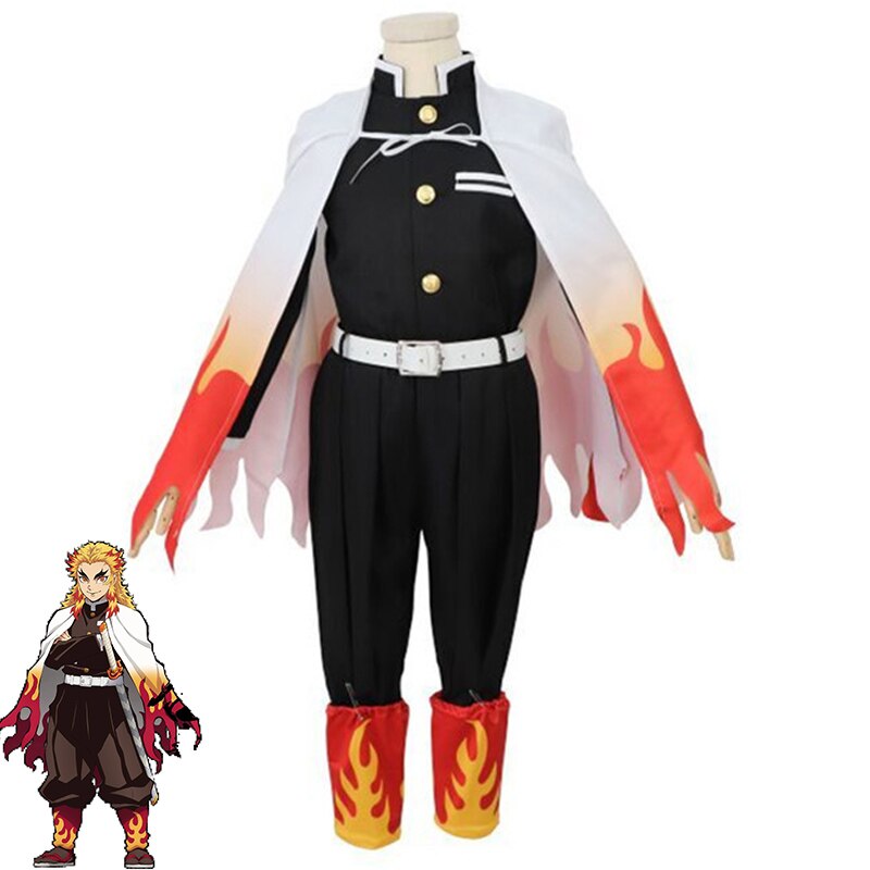 Demon Slayer: Kyojuro Rengoku Child Cosplay Costume โ Anime Cosplay ...