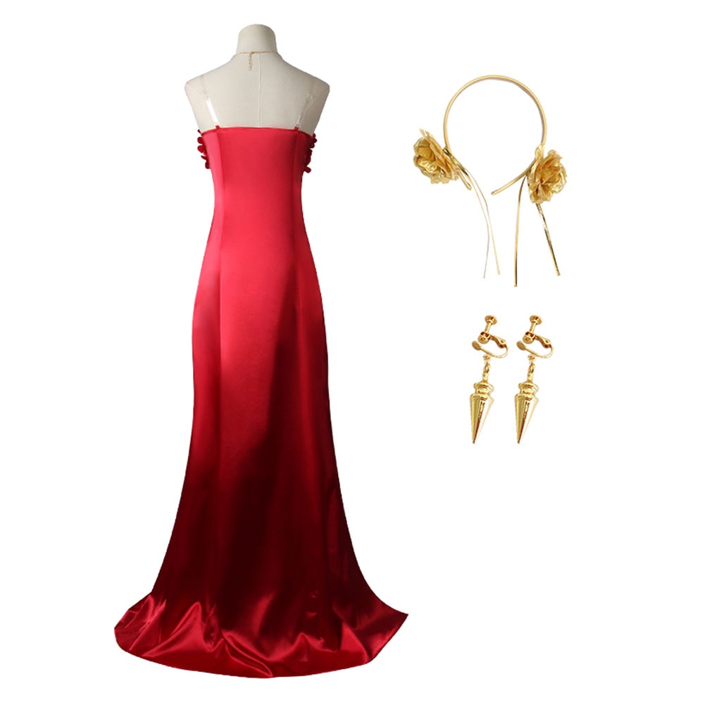 Spy × Family: Yor Forger Red Dress Cosplay Costume