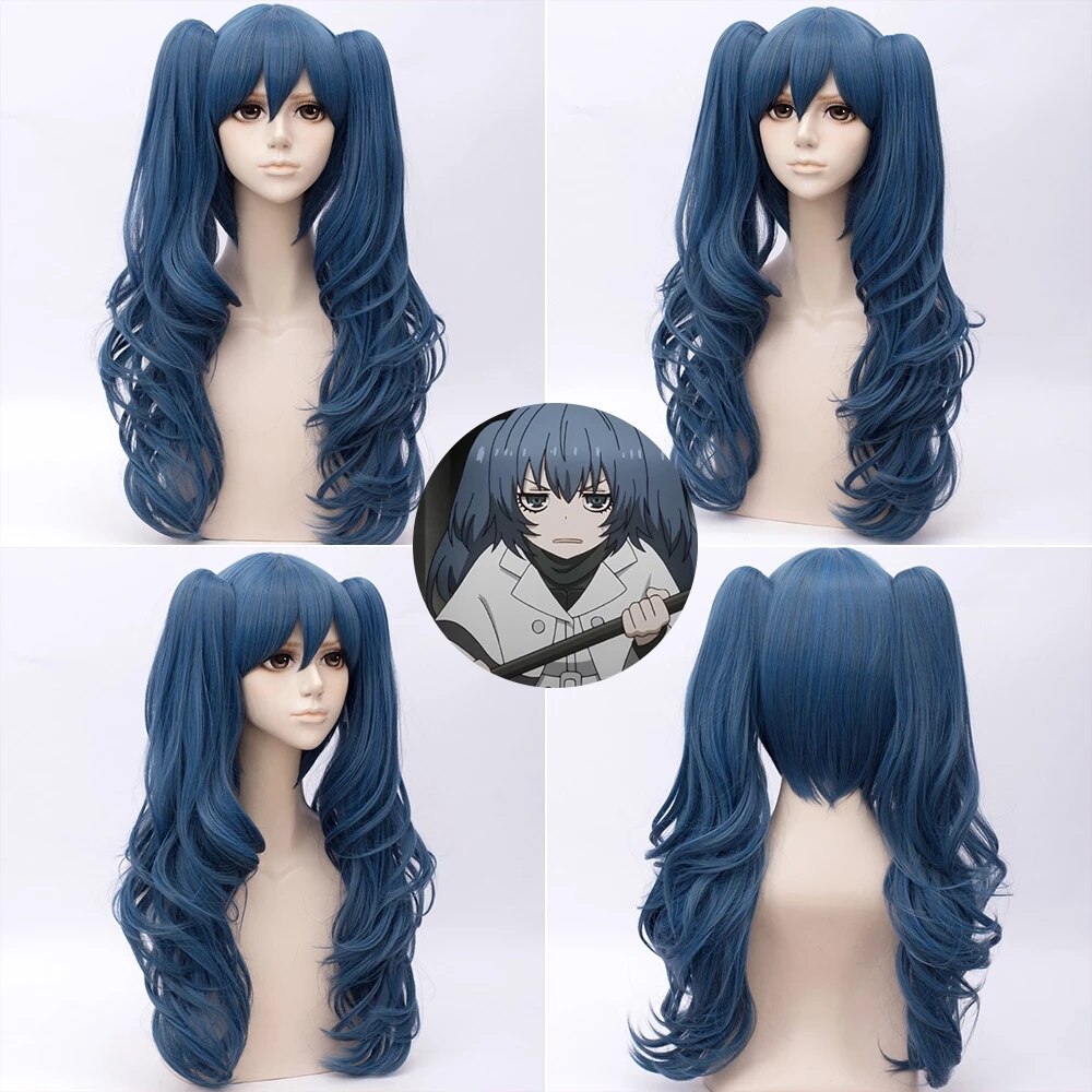 Yonashi Saiko Anime Tokyo Ghoul Cosplay Double Ponytail Clip Wigs  Hairpiece