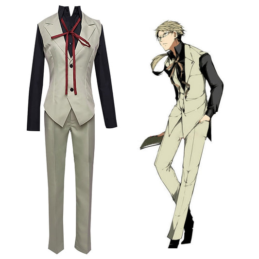 Image of a Doppo Kunikida Cosplay Costume from the anime Bungo Stray Dogs